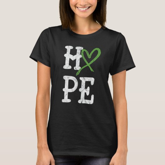 Bewustmakingsmaand Grafiek Hoop  Brain T-shirt (Voorkant)