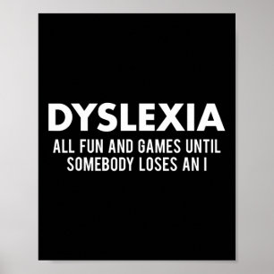 Bewustmakingsmaand Grappige Dyslectische Quote War Poster