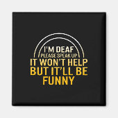 Bewustmakingsmaand Ik ben doof, spreek alsjeblieft Magneet (Voorkant)