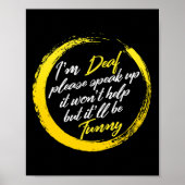 Bewustmakingsmaand Ik ben doof, spreek alsjeblieft Poster (Voorkant)