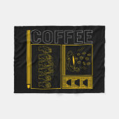 Bewustmakingsmaand Koffie Vraag Liefhebber Trendy  Fleece Deken (Voorkant (Horizontaal))