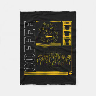 Bewustmakingsmaand Koffie Vraag Liefhebber Trendy  Fleece Deken