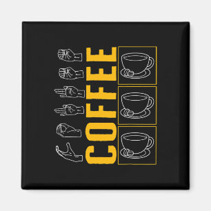 Bewustmakingsmaand Koffie Vraag Liefhebber Trendy Magneet