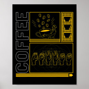 Bewustmakingsmaand Koffie Vraag Liefhebber Trendy Poster