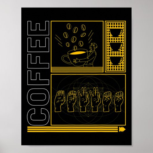 Bewustmakingsmaand Koffie Vraag Liefhebber Trendy  Poster (Voorkant)