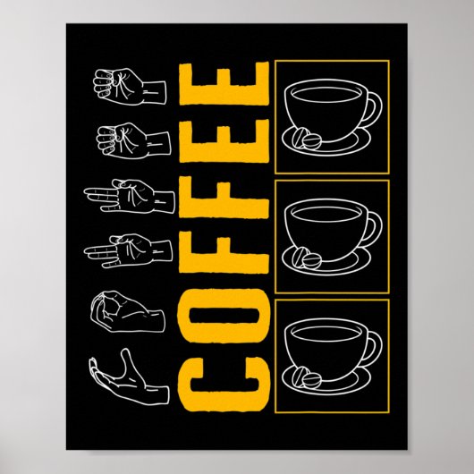 Bewustmakingsmaand Koffie Vraag Liefhebber Trendy  Poster (Voorkant)
