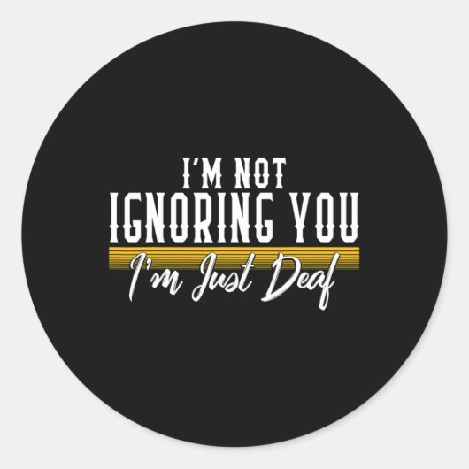 Bewustmakingsmaand Love Deaf Community Hearing Hum Ronde Sticker (Voorkant)