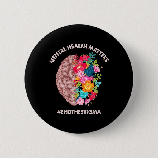 Bewustmakingsmaand over gezondheidsproblemen beëin ronde button 5,7 cm (Voorkant)