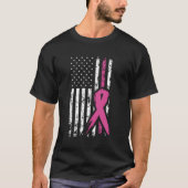 Bewustmakingsmaand voor borstkanker Amerikaanse vl T-shirt (Voorkant)