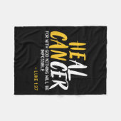 Bewustmakingsmaand voor ernstige kanker Kinderkank Fleece Deken (Voorkant (Horizontaal))