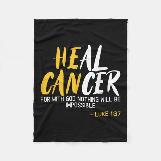 Bewustmakingsmaand voor ernstige kanker Kinderkank Fleece Deken (Voorkant)