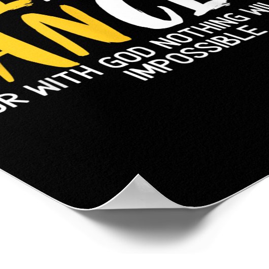 Bewustmakingsmaand voor ernstige kanker Kinderkank Poster (Hoek)