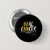 Bewustmakingsmaand voor ernstige kanker Kinderkank Ronde Button 5,7 Cm (Voorkant /achterkant)