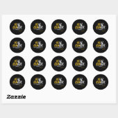 Bewustmakingsmaand voor ernstige kanker Kinderkank Ronde Sticker (Vel)