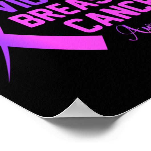 Bewustmakingsmaand voor geweld en borstkanker poster (Hoek)