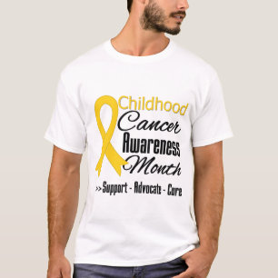 Bewustmakingsmaand voor kinderkanker Gold Ribbon T-shirt