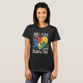 Bewustmakingsmogelijkheden voor autisme wegen niet t-shirt (Voorkant volledig)