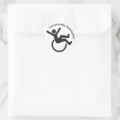 Bewustmakingsproducten voor chronische ziekten ronde sticker (Tas)
