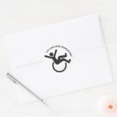 Bewustmakingsproducten voor chronische ziekten ronde sticker (Envelop)