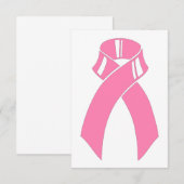 Bewustmakingsprogramma voor roze koolstofborst kaart (Voorkant / Achterkant)