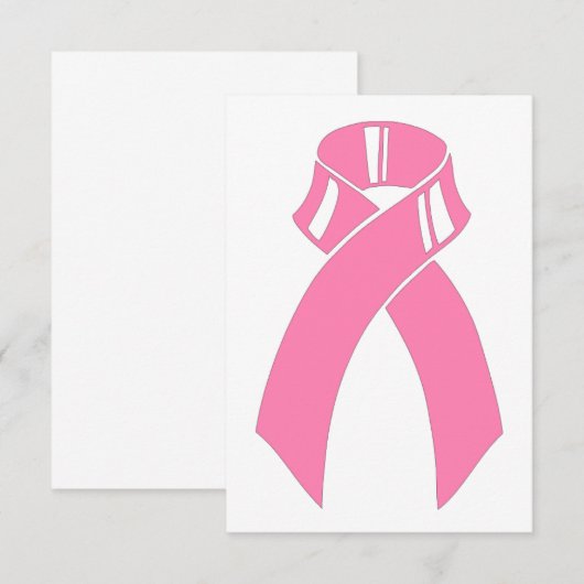 Bewustmakingsprogramma voor roze koolstofborst kaart (Voorkant / Achterkant)