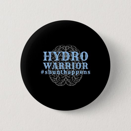 Bewustmakingsshunt gebeurt Hydro Warrior Ronde Button 5,7 Cm (Voorkant)