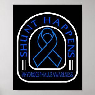 Bewustmakingsshunt Happens Blue Ribbon Neurosurge Poster