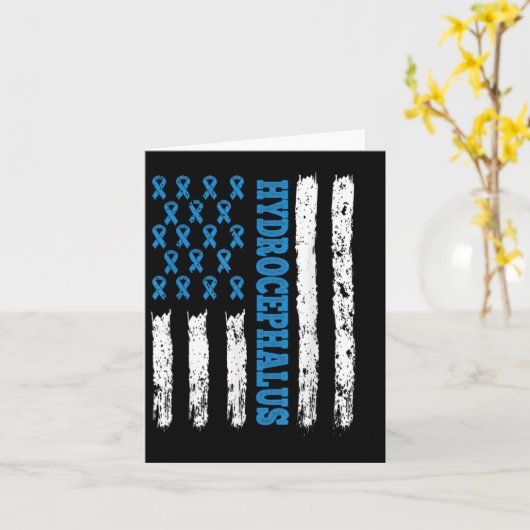 Bewustmakingsshunt Happens Hydrocephalus Warrior 1 Kaart (Gele Bloem)