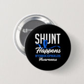 Bewustmakingsshunt Happens Hydrocephalus Warrior 2 Ronde Button 5,7 Cm (Voorkant /achterkant)