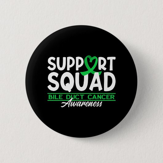 Bewustmakingssquad cholangiocarcinoom galwegkanker ronde button 5,7 cm (Voorkant)