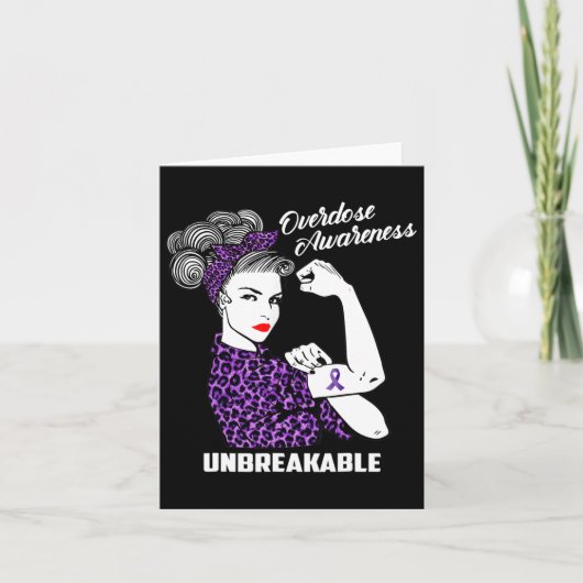 Bewustmakingssteun Vrouwenkrijger Leopard Kaart (Voorkant)