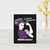 Bewustmakingssteun Vrouwenkrijger Leopard Kaart (Gele Bloem)