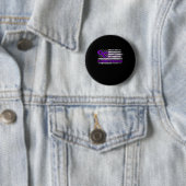 Bewustmakingsvlag Paarse lintverslaving Herstel 3 Ronde Button 5,7 Cm (In situ)