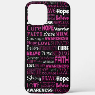 Bewustmakingswoorden...Borstkanker Case-Mate iPhone Case