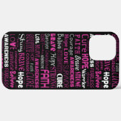 Bewustmakingswoorden...Borstkanker Case-Mate iPhone Case (Achterkant / Rechts)
