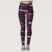 Bewustmakingswoorden...Borstkanker Leggings (Voorkant)