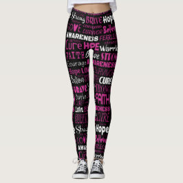 Bewustmakingswoorden...Borstkanker Leggings