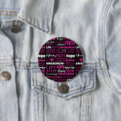 Bewustmakingswoorden...Borstkanker Ronde Button 7,6 Cm (In situ)
