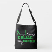 Bewustmakingswoorden... Celiac Crossbody Tas (Achterkant)