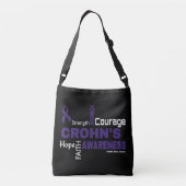 Bewustmakingswoorden...Crohn's Crossbody Tas (Achterkant)
