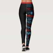 Bewustmakingswoorden... Diabetes Leggings (Achterkant)