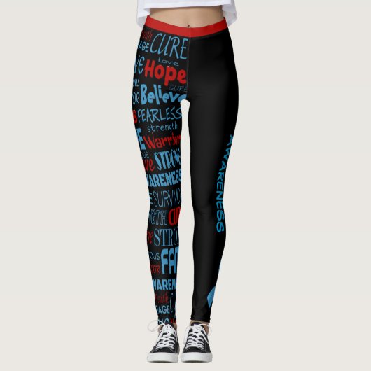 Bewustmakingswoorden... Diabetes Leggings (Voorkant)