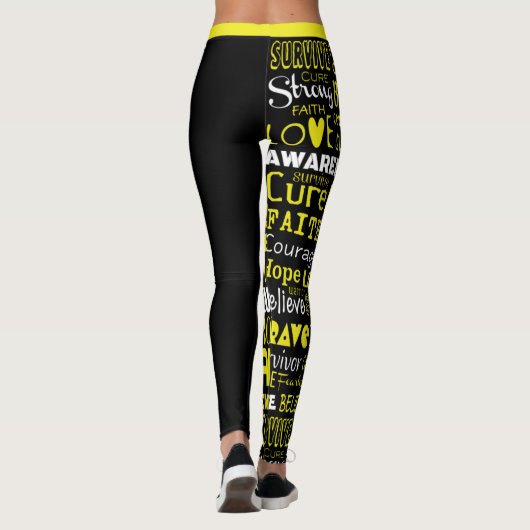 Bewustmakingswoorden ...Endometriose Leggings (Achterkant)