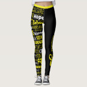 Bewustmakingswoorden ...Endometriose Leggings (Voorkant)