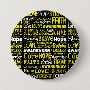 Bewustmakingswoorden ...Endometriose Ronde Button 7,6 Cm