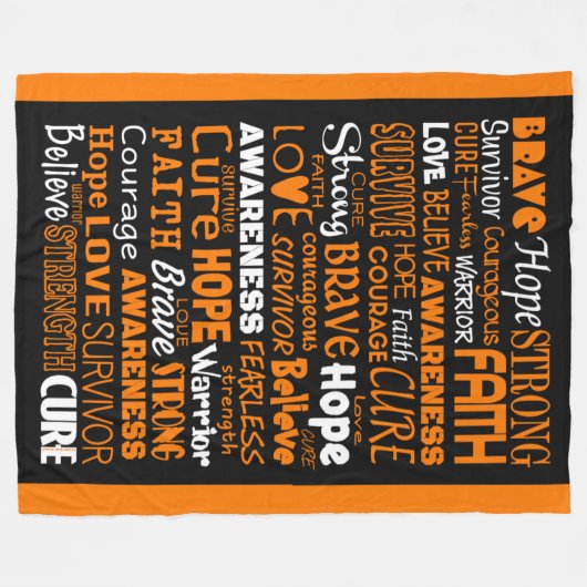 Bewustmakingswoorden...RSD/CRPS Fleece Deken (Voorkant (Horizontaal))