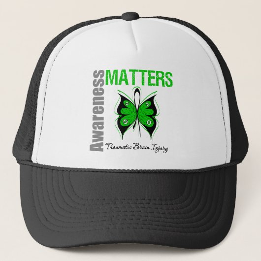 Bewustmakingszaken Butterfly Traumatic Brain Injur Trucker Pet (Voorkant)