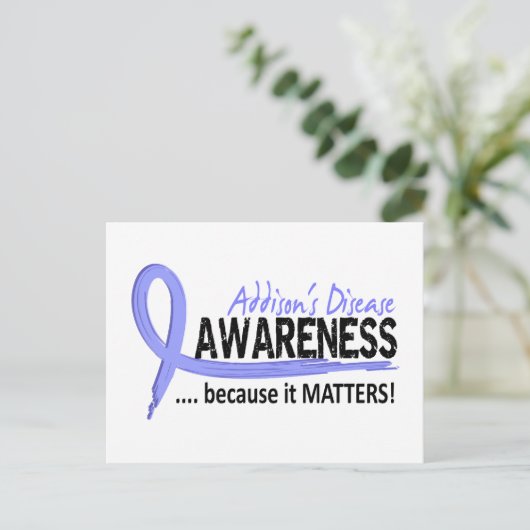 Bewustwording 2 Ziekte van Addison Briefkaart (Staand voorkant)