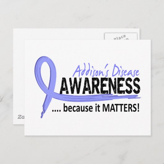 Bewustwording 2 Ziekte van Addison Briefkaart (Voorkant / Achterkant)