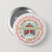 BEWUSTWORDING BRONCHIECTASIE RONDE BUTTON 7,6 CM (Voorkant /achterkant)